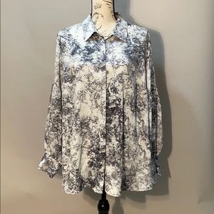 Vince Camuto Marble look Button Down